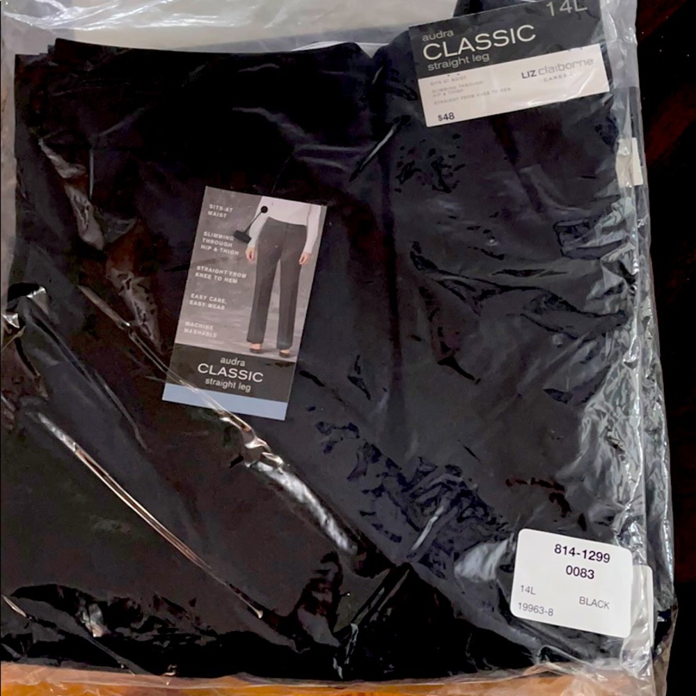 Liz Claiborne Classics Audra Straight Pants 14L